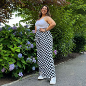 29" Inseam Be Yourself Pants - Checker Black *Clearance Sale*