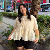The Romance Top - Rice *Clearance Sale*