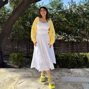 Spring Flowy Skirt - Tofu