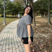 Picnic Top - Black Gingham