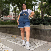 Bears Overall Shorts - Medium Wash *Clearance Sale*