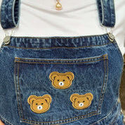 Bears Overall Shorts - Medium Wash *Clearance Sale*