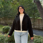 Classic Cropped Jacket - Black
