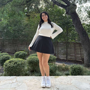 Christina Mini Skirt - Solid Black *Clearance Sale*