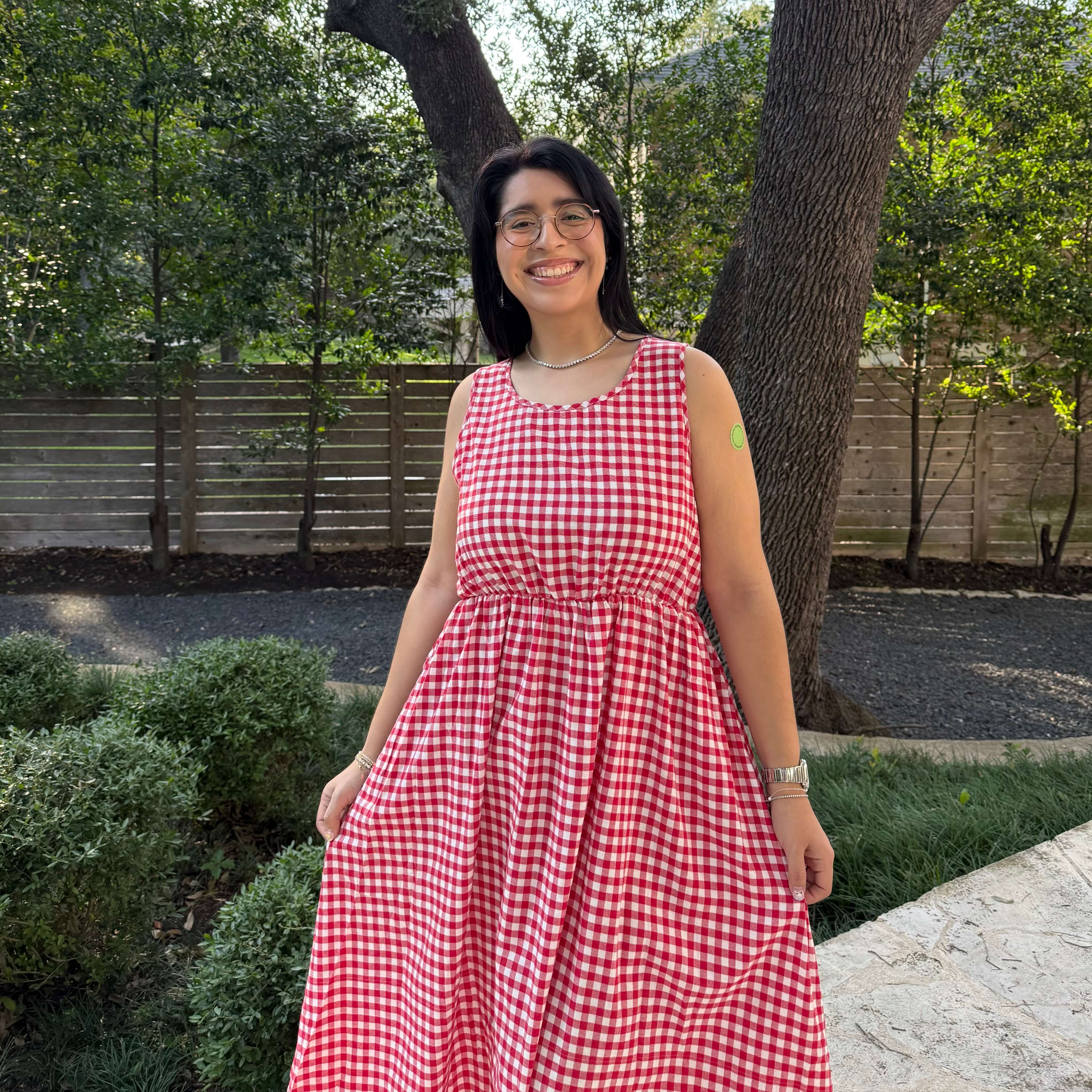 Sleeveless Midi Dress - Tomato