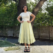 Spring Flowy Skirt - Matcha *Clearance Sale*